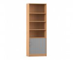 Flexeo Rollladen-Schrank, 4 Fächer oben = 6 Ordnerhöhen  (Zoom)