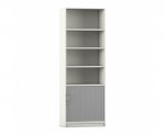 Flexeo Rollladen-Schrank, 4 Fächer oben = 6 Ordnerhöhen  (Zoom)