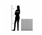 Flexeo Schrank, 2 große Schubladen = 2 Ordnerhöhen  (Zoom)