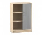 Flexeo Rollladen-Schrank, 3 Fcher = 3 Ordnerhhen
