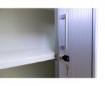 Flexeo Rollladen-Schrank, 3 Fächer = 3 Ordnerhöhen  (Zoom)