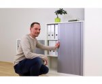 Flexeo Rollladen-Schrank, 3 Fächer = 3 Ordnerhöhen  (Zoom)