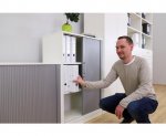 Flexeo Rollladen-Schrank, 3 Fächer = 3 Ordnerhöhen  (Zoom)