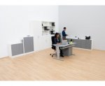 Flexeo Rollladen-Schrank, 3 Fächer = 3 Ordnerhöhen  (Zoom)