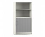 Flexeo Rollladen-Schrank, je 2 Fächer unten und oben = 4 Ordnerhöhen  (Zoom)