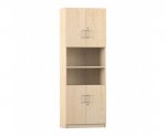 Flexeo Kombi-Schrank, unten und oben Drehtren = 6 Ordnerhhen