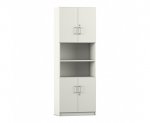 Flexeo Kombi-Schrank, unten und oben Drehtüren = 6 Ordnerhöhen  (Zoom)