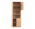 Flexeo Schiebetürenschrank, unten & oben je 2 Fächer = 6 Ordnerhöhen  (Zoom)