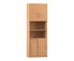 Flexeo Schiebetürenschrank, unten & oben je 2 Fächer = 6 Ordnerhöhen  (Zoom)