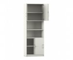 Flexeo Schiebetürenschrank, unten & oben je 2 Fächer = 6 Ordnerhöhen  (Zoom)