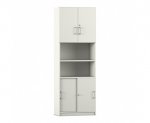 Flexeo Schiebetürenschrank, unten & oben je 2 Fächer = 6 Ordnerhöhen  (Zoom)