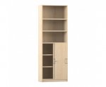 Flexeo Schiebetrenschrank, 6 Fcher = 6 Ordnerhhen