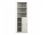 Flexeo Schiebetürenschrank, 6 Fächer = 6 Ordnerhöhen  (Zoom)