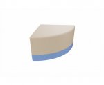 Betzold Clubbo Mini Hocker Viertelkreis Farbe: 1044 Beige (Zoom)