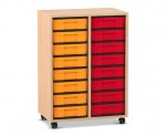 Flexeo Regal, 2 Reihen, 16 kleine Boxen  (Zoom)