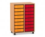 Flexeo Regal, 2 Reihen, 16 kleine Boxen  (Zoom)