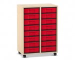 Flexeo Regal, 2 Reihen, 16 kleine Boxen  (Zoom)
