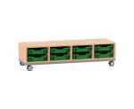 Flexeo Regal PRO, Stahlrahmen, 4 Reihen, 8 Boxen Gr. S  (Zoom)