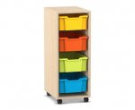 Flexeo Regal PRO, 1 Reihe, 4 Boxen Gr. M