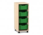 Flexeo Regal PRO, 1 Reihe, 4 Boxen Gr. M  (Zoom)