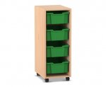 Flexeo Regal PRO, 1 Reihe, 4 Boxen Gr. M  (Zoom)