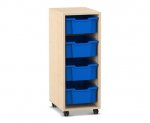 Flexeo Regal PRO, 1 Reihe, 4 Boxen Gr. M  (Zoom)