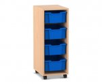 Flexeo Regal PRO, 1 Reihe, 4 Boxen Gr. M  (Zoom)