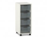 Flexeo Regal PRO, 1 Reihe, 4 Boxen Gr. M  (Zoom)