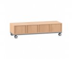 Flexeo Regal PRO, Stahlrahmen, 4 Reihen, 4 Boxen Gr. M  (Zoom)