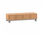 Flexeo Regal PRO, Stahlrahmen, 4 Reihen, 4 Boxen Gr. M  (Zoom)