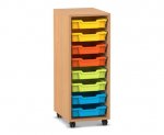 Flexeo Regal PRO, 1 Reihe, 8 Boxen Gr. S  (Zoom)
