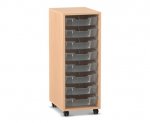 Flexeo Regal PRO, 1 Reihe, 8 Boxen Gr. S  (Zoom)