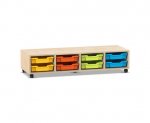 Flexeo Regal PRO, 4 Reihen, 8 Boxen Gr. S