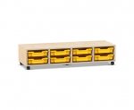 Flexeo Regal PRO, 4 Reihen, 8 Boxen Gr. S  (Zoom)
