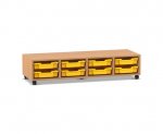 Flexeo Regal PRO, 4 Reihen, 8 Boxen Gr. S  (Zoom)