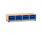 Flexeo Regal PRO, 4 Reihen, 8 Boxen Gr. S  (Zoom)