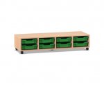 Flexeo Regal PRO, 4 Reihen, 8 Boxen Gr. S  (Zoom)
