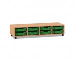 Flexeo Regal PRO, 4 Reihen, 8 Boxen Gr. S  (Zoom)