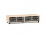 Flexeo Regal PRO, 4 Reihen, 8 Boxen Gr. S  (Zoom)