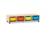 Flexeo Regal PRO, 4 Reihen, 4 Boxen Gr. M