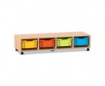 Flexeo Regal PRO, 4 Reihen, 4 Boxen Gr. M  (Zoom)