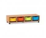 Flexeo Regal PRO, 4 Reihen, 4 Boxen Gr. M  (Zoom)