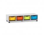 Flexeo Regal PRO, 4 Reihen, 4 Boxen Gr. M  (Zoom)