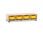 Flexeo Regal PRO, 4 Reihen, 4 Boxen Gr. M  (Zoom)