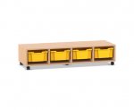 Flexeo Regal PRO, 4 Reihen, 4 Boxen Gr. M  (Zoom)