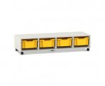 Flexeo Regal PRO, 4 Reihen, 4 Boxen Gr. M  (Zoom)