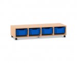 Flexeo Regal PRO, 4 Reihen, 4 Boxen Gr. M  (Zoom)