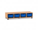 Flexeo Regal PRO, 4 Reihen, 4 Boxen Gr. M  (Zoom)