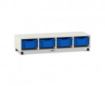 Flexeo Regal PRO, 4 Reihen, 4 Boxen Gr. M  (Zoom)