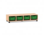 Flexeo Regal PRO, 4 Reihen, 4 Boxen Gr. M  (Zoom)
